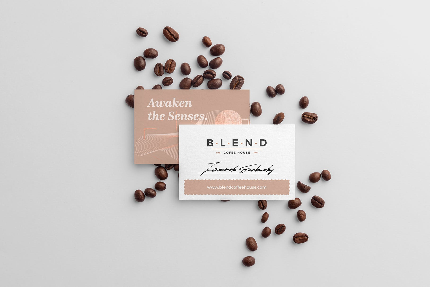 4738 11款咖啡品牌包装袋纸杯VI设计PS样机 Blend – Coffeehouse Branding Mockup Vol. 2@GOOODME.COM