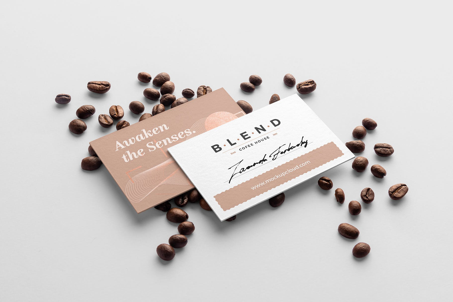 4738 11款咖啡品牌包装袋纸杯VI设计PS样机 Blend – Coffeehouse Branding Mockup Vol. 2@GOOODME.COM