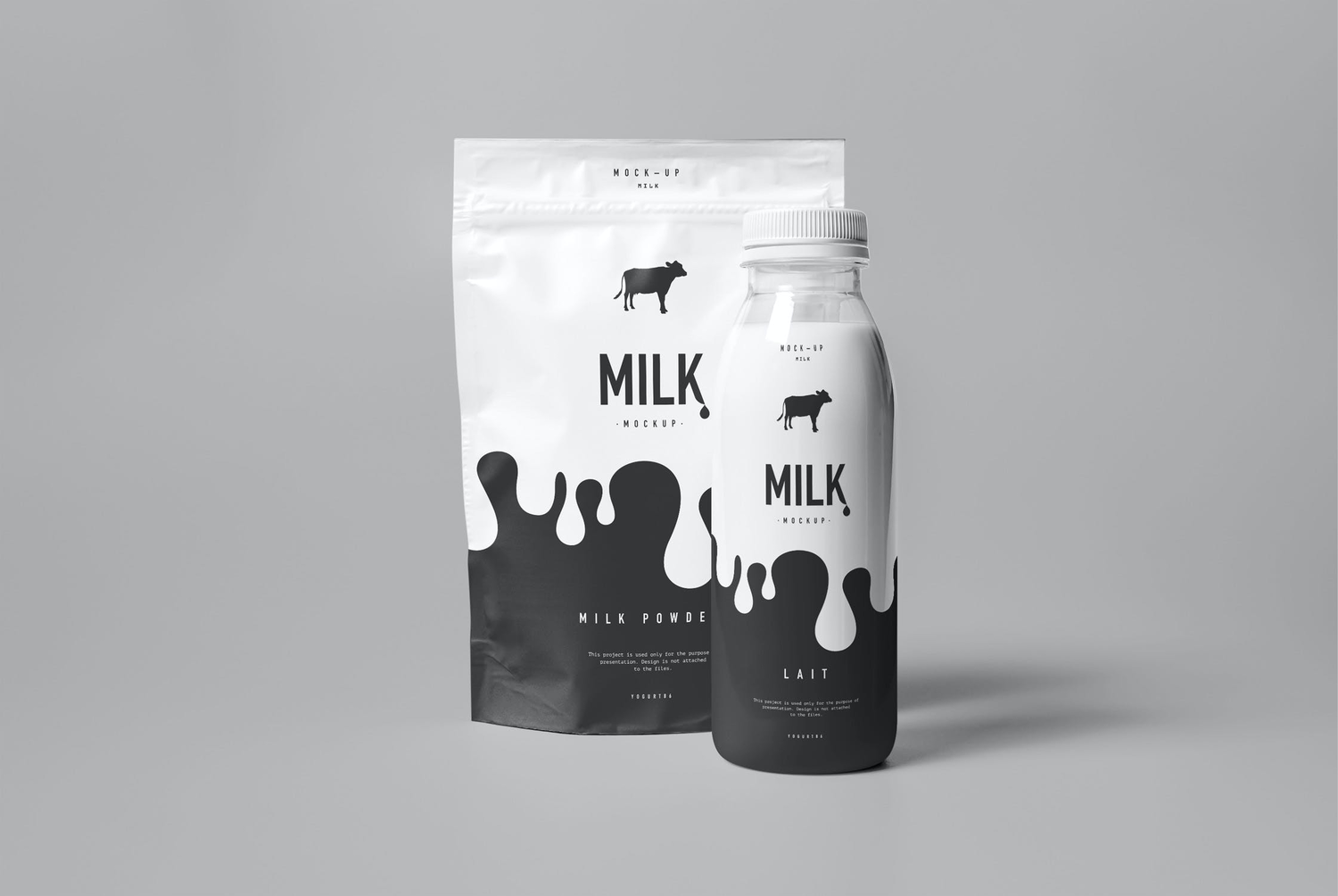 4739 11款牛奶制品包装设计PS样机 Milk Mock-up@GOOODME.COM