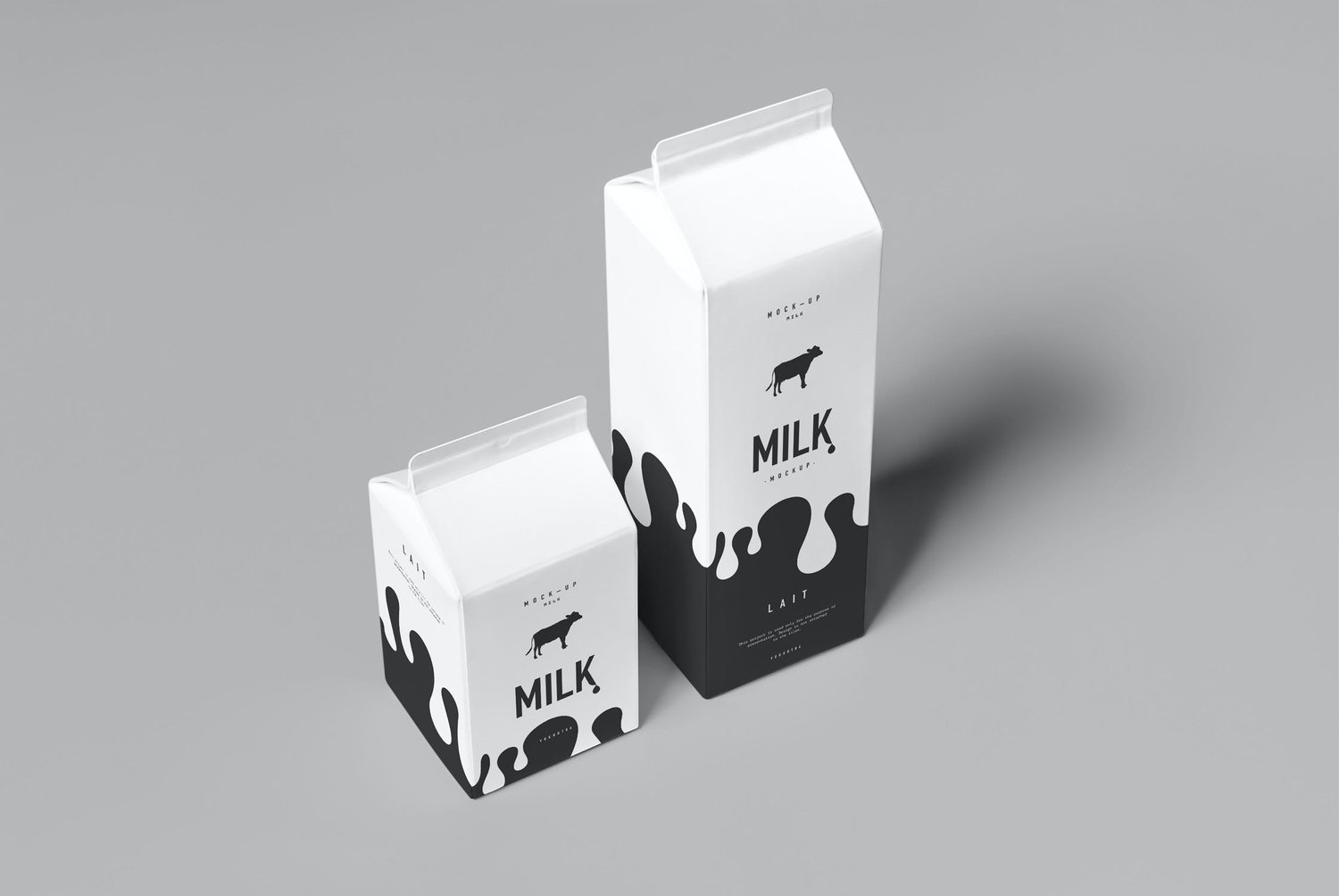 4739 11款牛奶制品包装设计PS样机 Milk Mock-up@GOOODME.COM