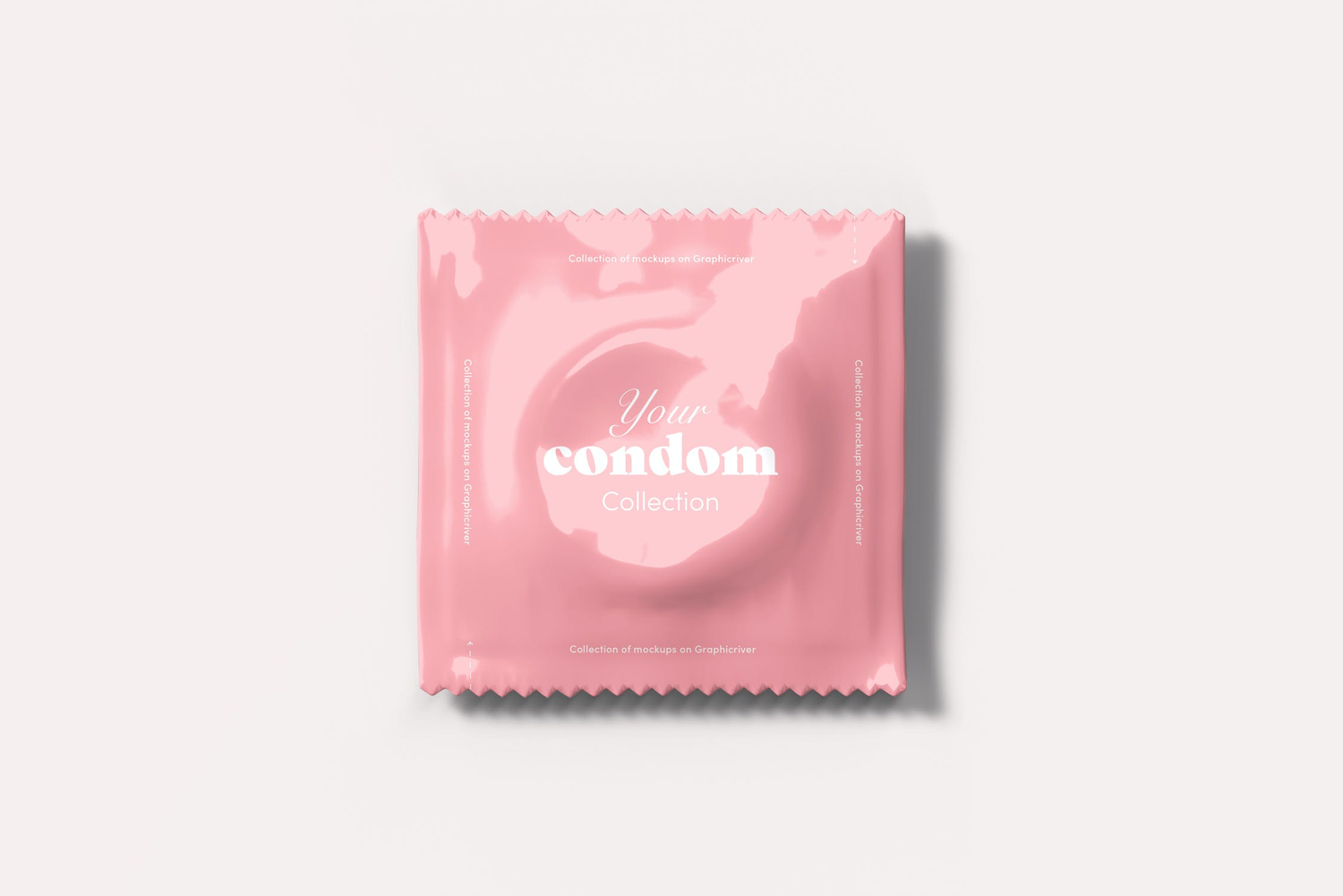 4752 避孕套安全套产品包装平面设计贴图ps样机素材场景展示效果模板 Condom Mock-up@GOOODME.COM