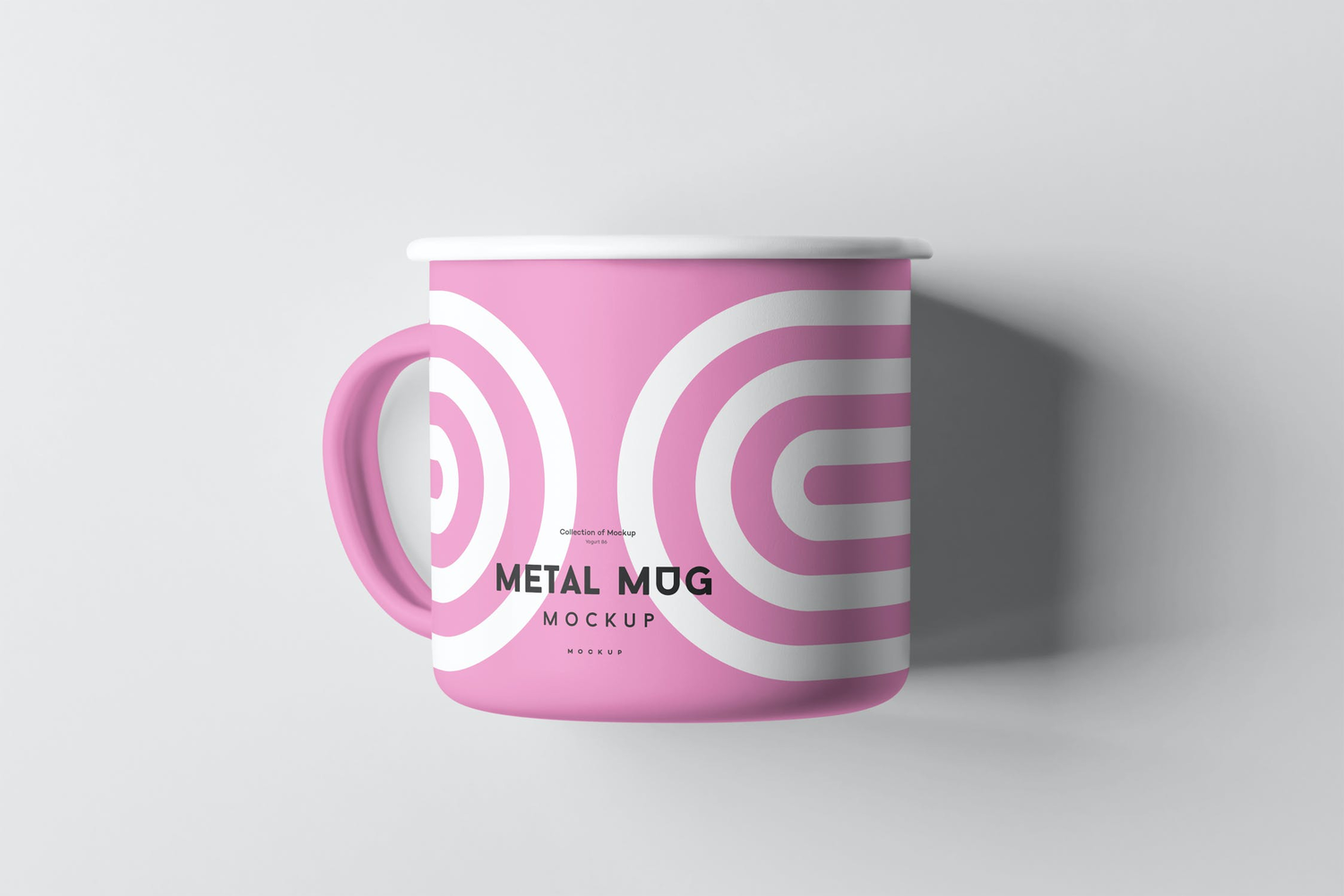 4757 金属搪瓷杯马克杯咖啡杯水杯茶杯贴图ps包装样机素材设计模板 Metal Mug Mock-up@GOOODME.COM