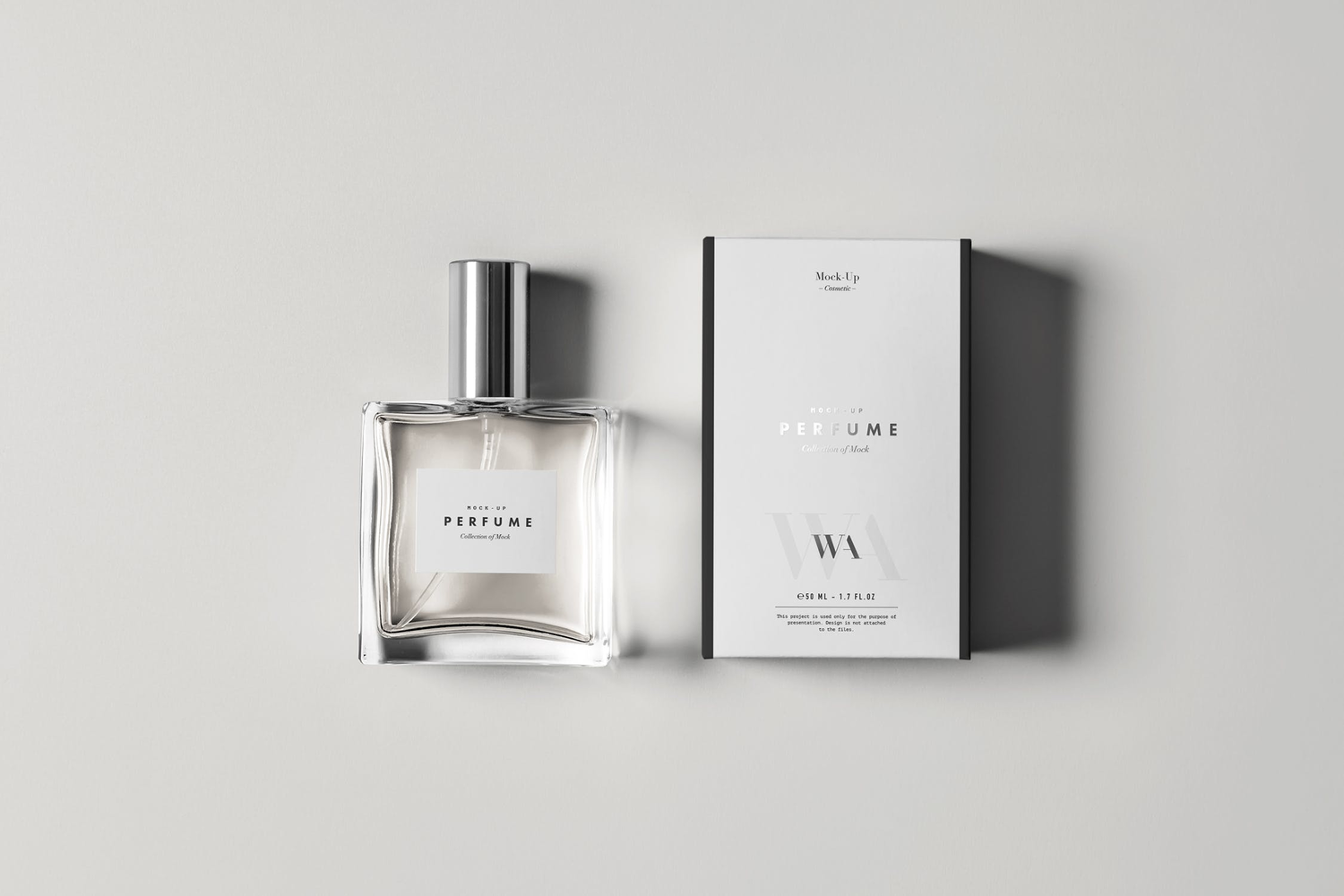 4763 奢侈品高级香水包装盒空白贴图ps样机素材设计模板 Perfume Mock-up@GOOODME.COM