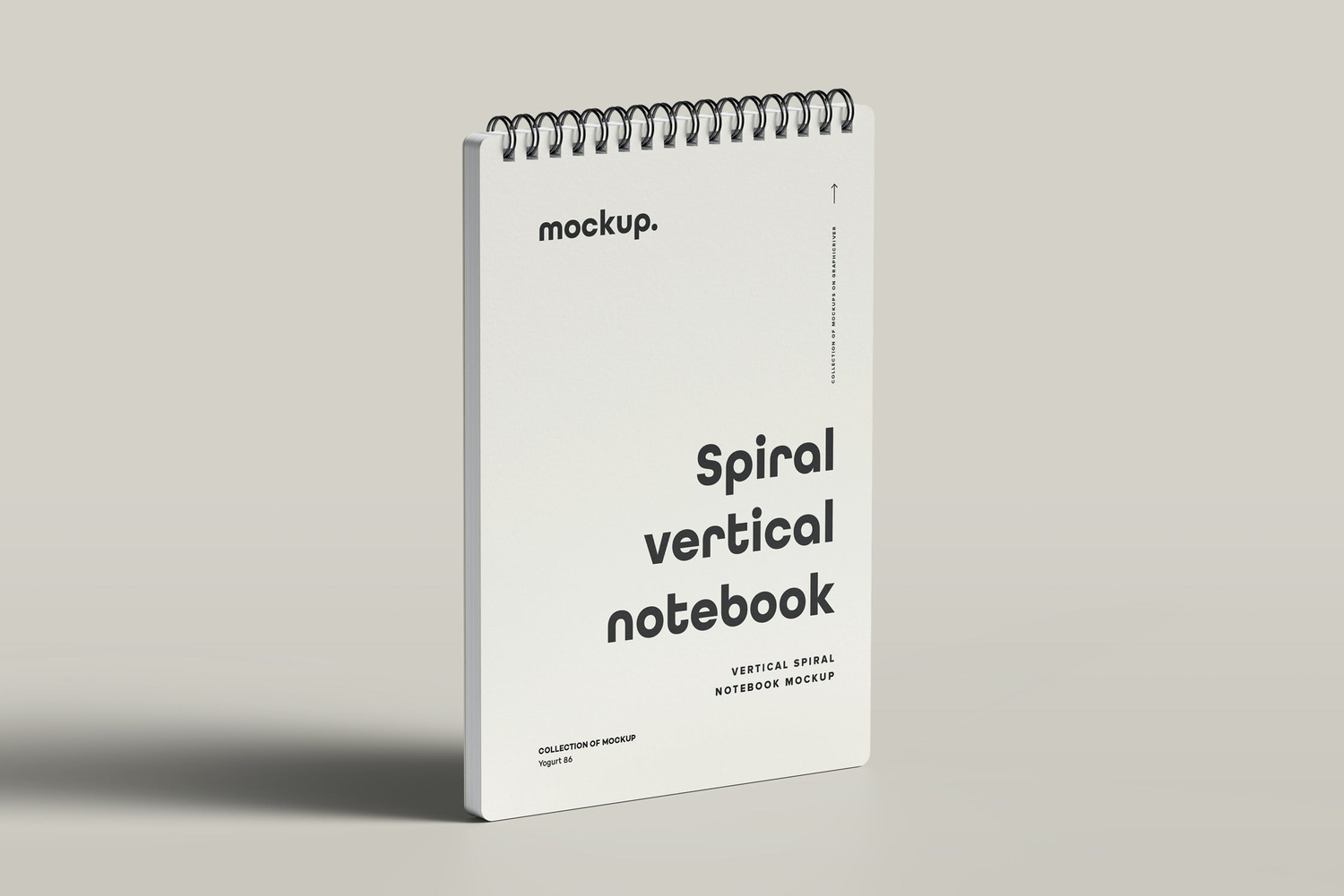 4765 线圈笔记本记事本文创文具封面设计作品贴图ps样机素材展示效果 Spiral Notebook Mock-up 2@GOOODME.COM