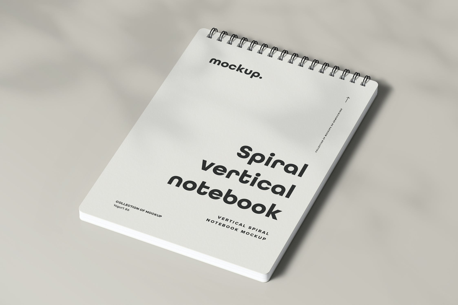 4765 线圈笔记本记事本文创文具封面设计作品贴图ps样机素材展示效果 Spiral Notebook Mock-up 2@GOOODME.COM