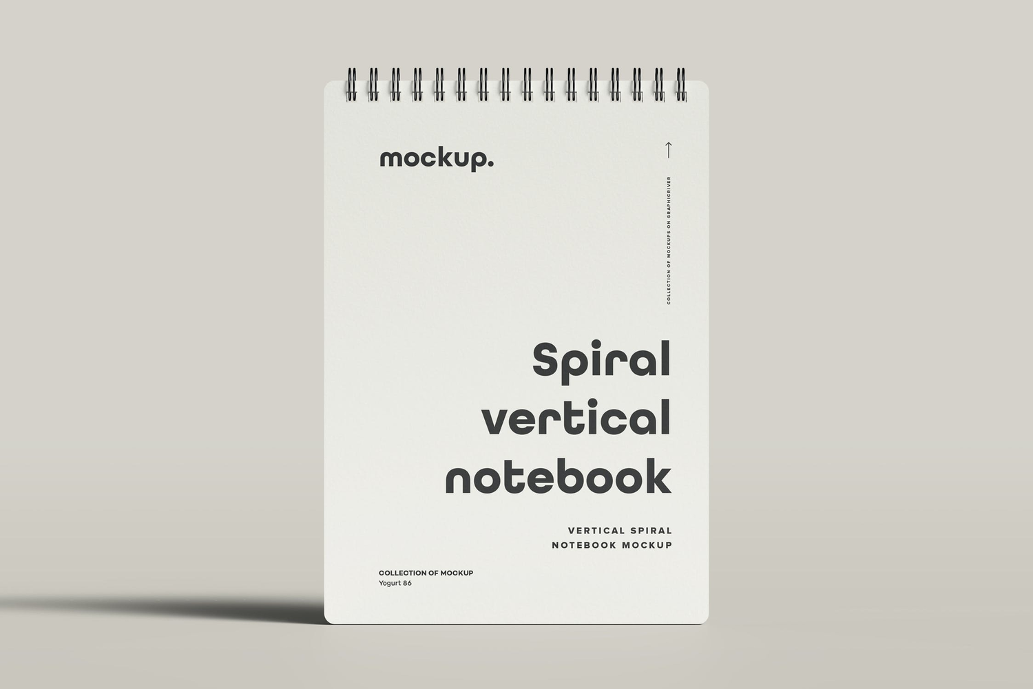 4765 线圈笔记本记事本文创文具封面设计作品贴图ps样机素材展示效果 Spiral Notebook Mock-up 2@GOOODME.COM