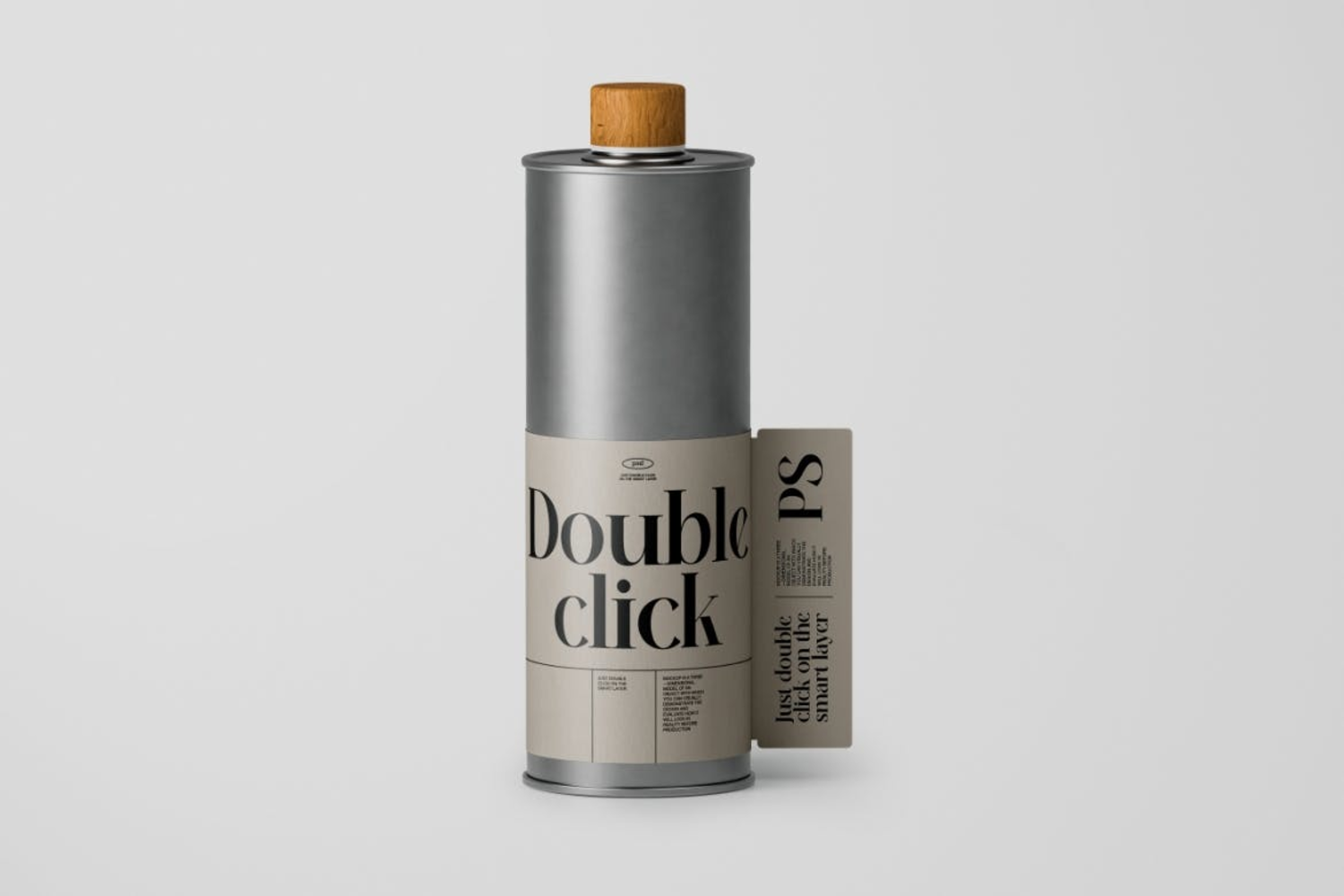 4776 2款质感金属瓶包装瓶标签设计展示PSD样机Metal Bottle Mockup@GOOODME.COM