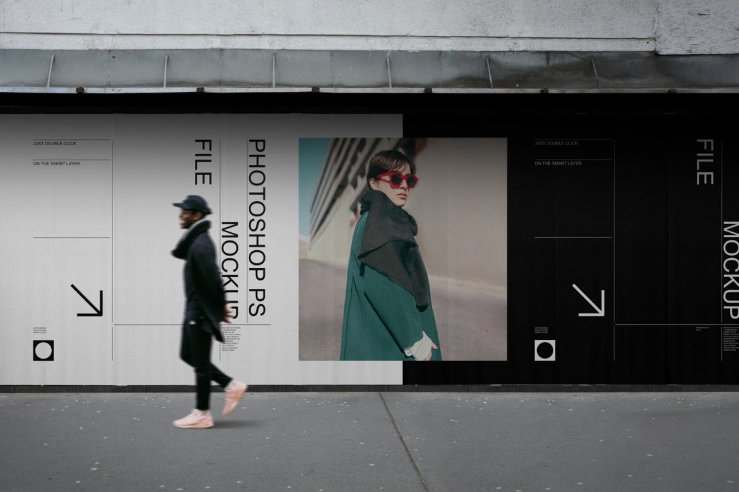 4782 3款街道城市都市店铺商场巨型广告牌横幅海报宣传PSD设计展示样机Billboard Mockup Set@GOOODME.COM