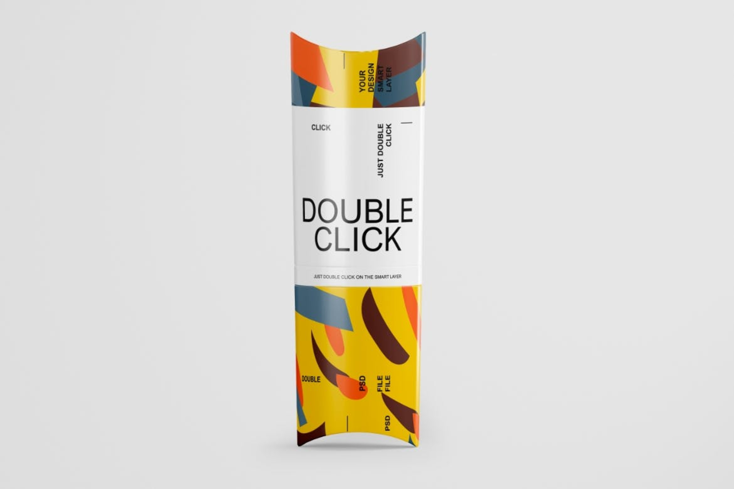 4783 3款零食快餐薯片薯条长方形纸质包装盒设计展示PSD样机Wrap Roll Box Mockup@GOOODME.COM