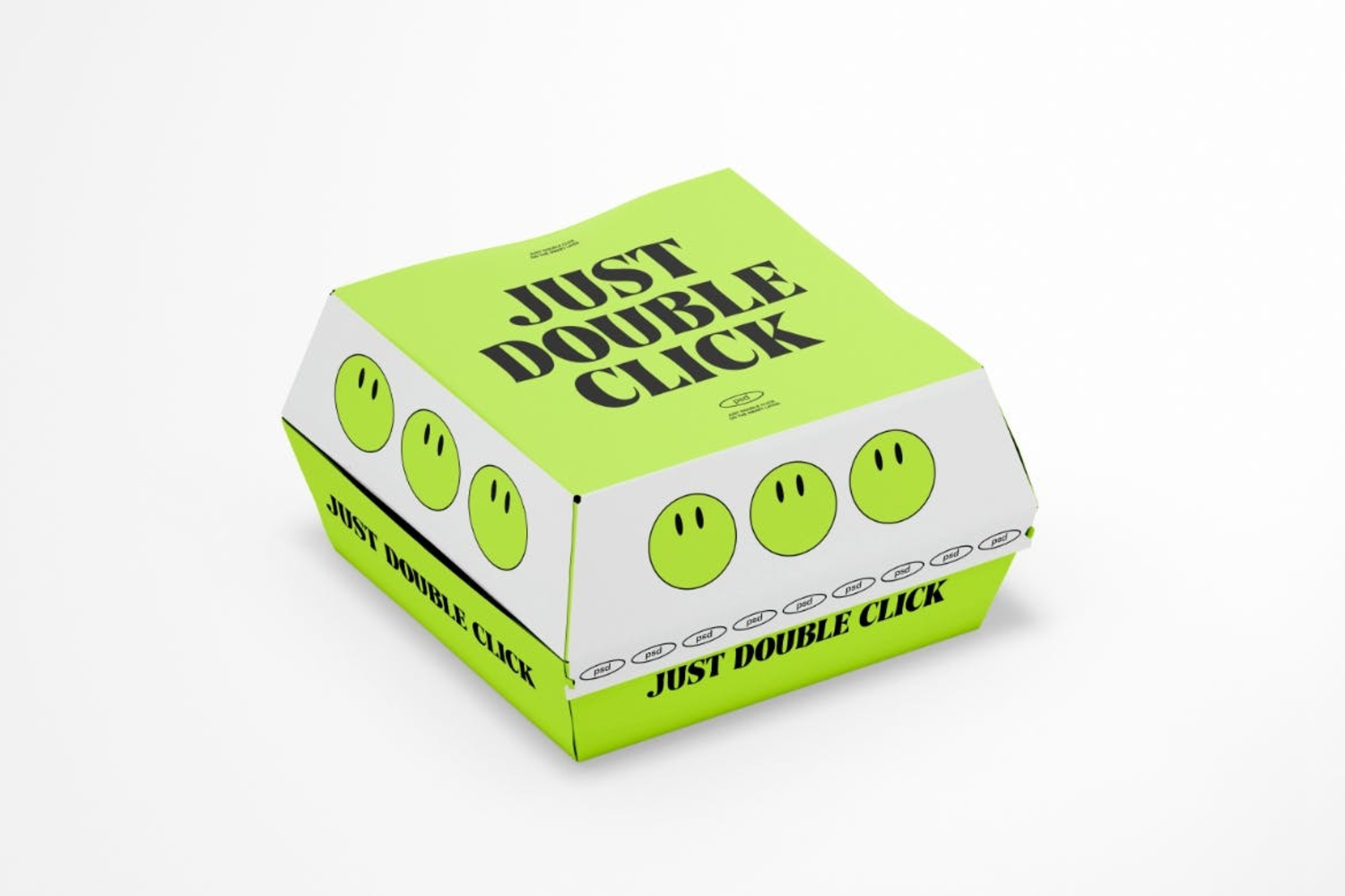 4787 3款质感汉堡盒纸盒包装盒快餐盒食盒PSD样机Burger Box Mockup@GOOODME.COM