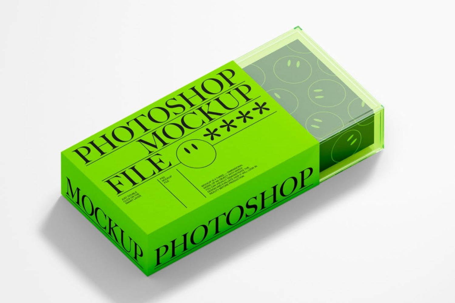 4795 4款透明塑料包装盒纸盒礼盒亚克力盒PSD设计展示样机Transparent Box Mockup Set@GOOODME.COM
