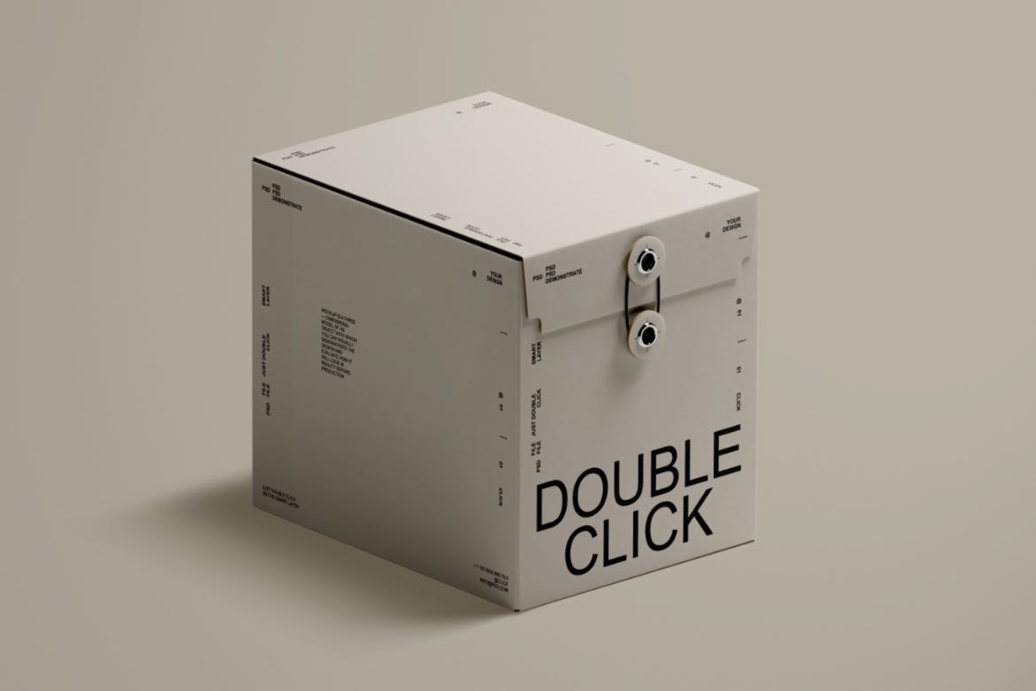 4802 5款正方形质感礼品盒纸盒包装盒设计展示PSD样机Paper Box Mockup Set@GOOODME.COM