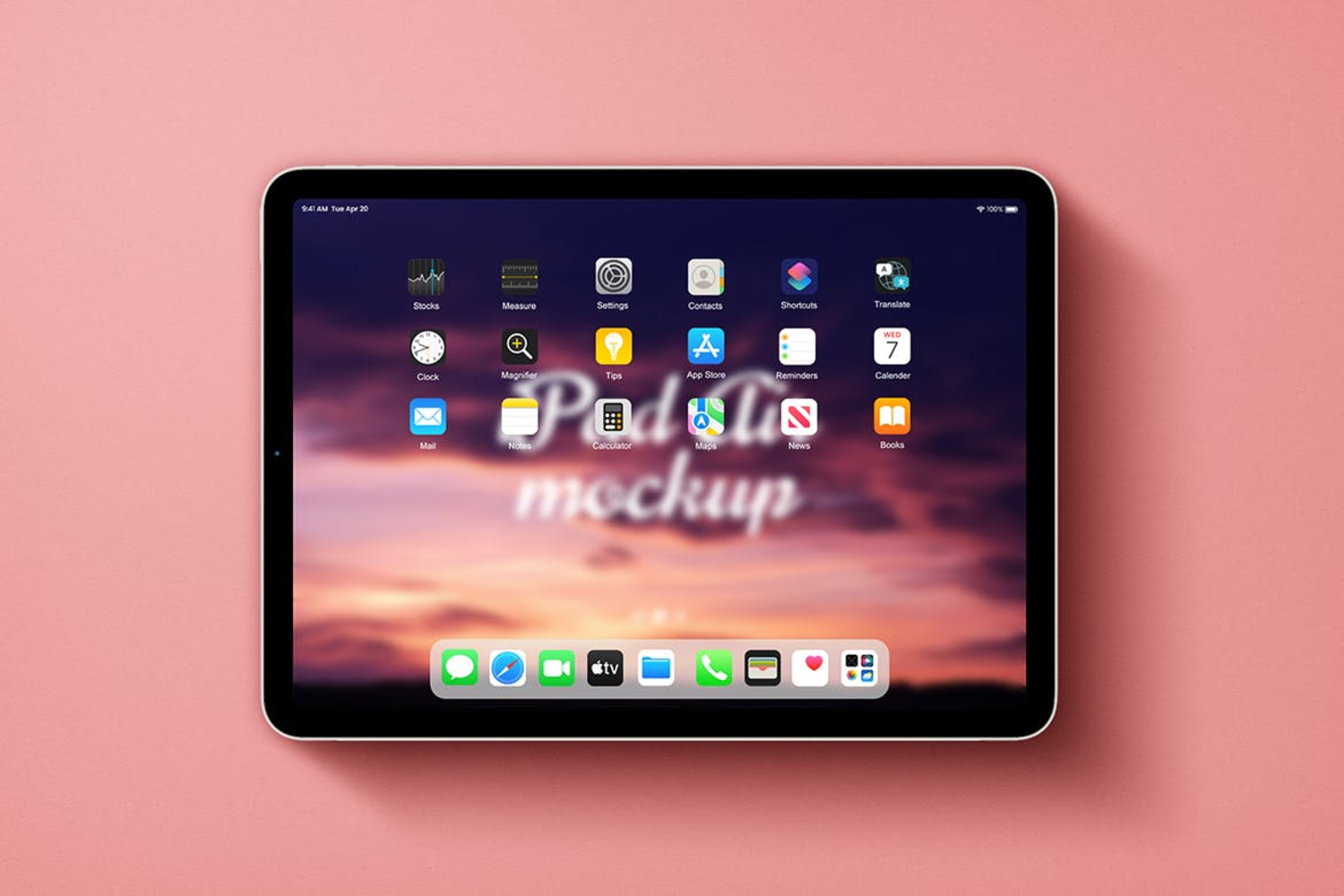 4851 8款平板电脑ipad屏幕UI设计展示PS样机 iPad Air Mockup@GOOODME.COM