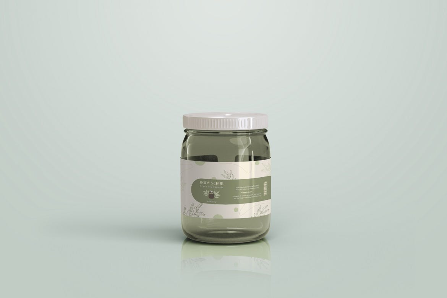 4862 3款透明蜜蜂塑料玻璃罐包装设计PS样机 Glass Jar Mockup@GOOODME.COM