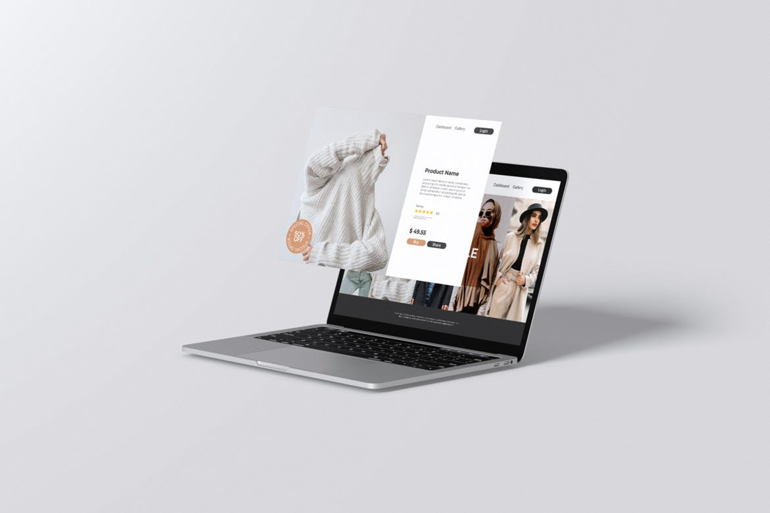 4907 6款笔记本电脑屏幕web界面UI设计作品分屏展示PS样机 Laptop Screen & Web Showcase Mockup@GOOODME.COM 4907 6款笔记本电脑屏幕web界面UI设计作品分屏展示PS样机 Laptop Screen & Web Showcase Mockup@GOOODME.COM