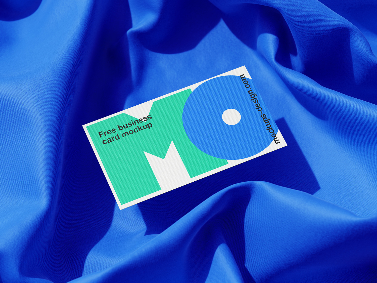 4936 4款可商用织物背景名片卡片企业VI品牌logo设计展示PSD样机@GOOODME.COM