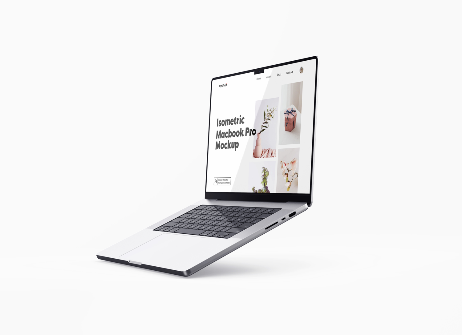 4954 5款笔记本电脑WEB设计展示UI样机 Macbook Pro Mockup@GOOODME.COM