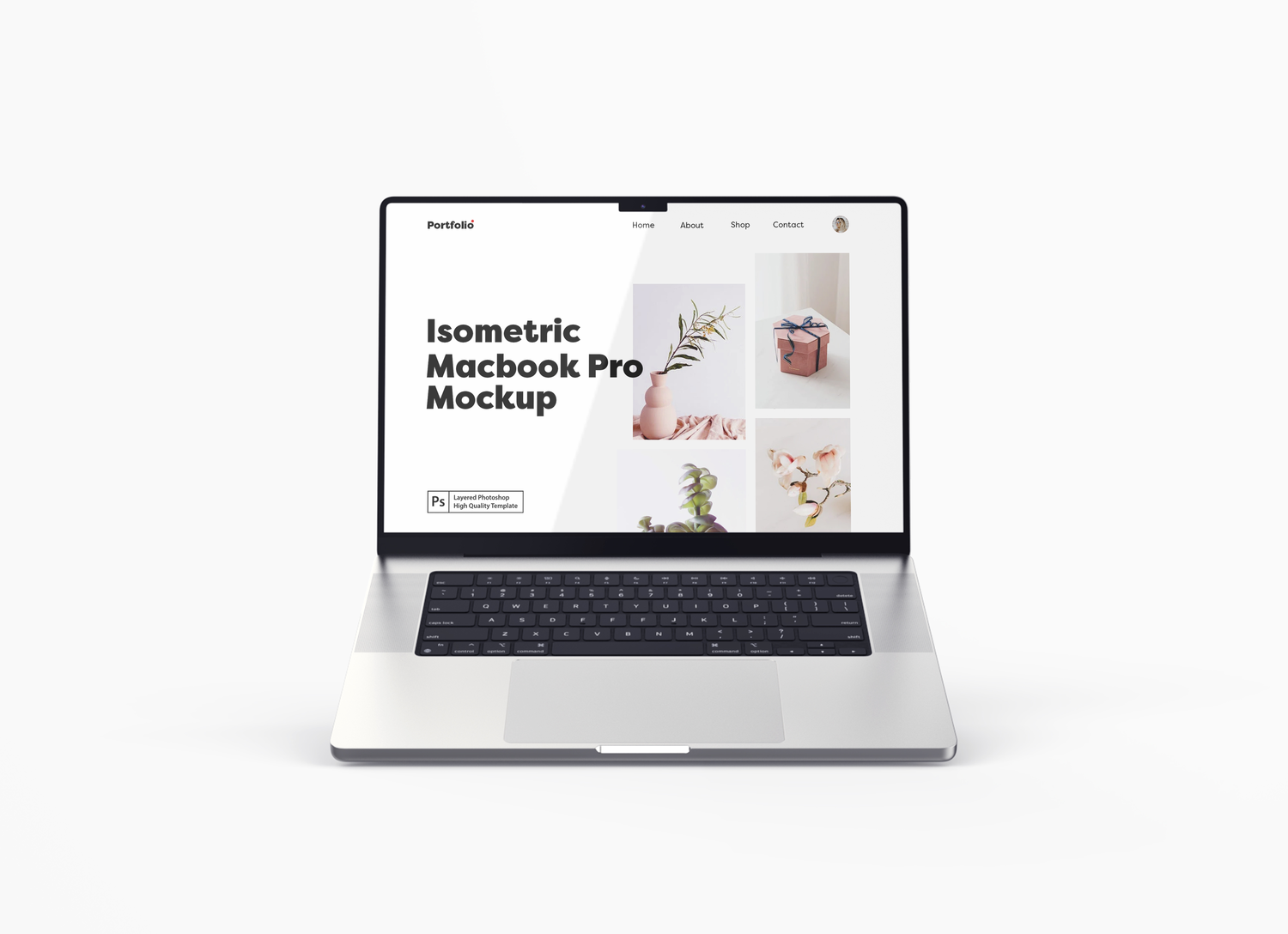 4954 5款笔记本电脑WEB设计展示UI样机 Macbook Pro Mockup@GOOODME.COM