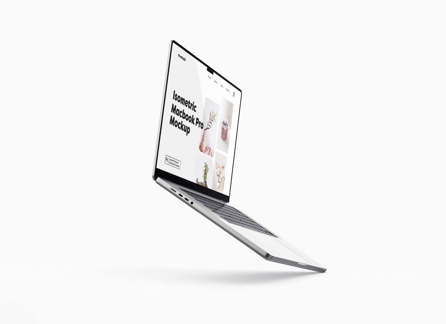 4954 5款笔记本电脑WEB设计展示UI样机 Macbook Pro Mockup@GOOODME.COM