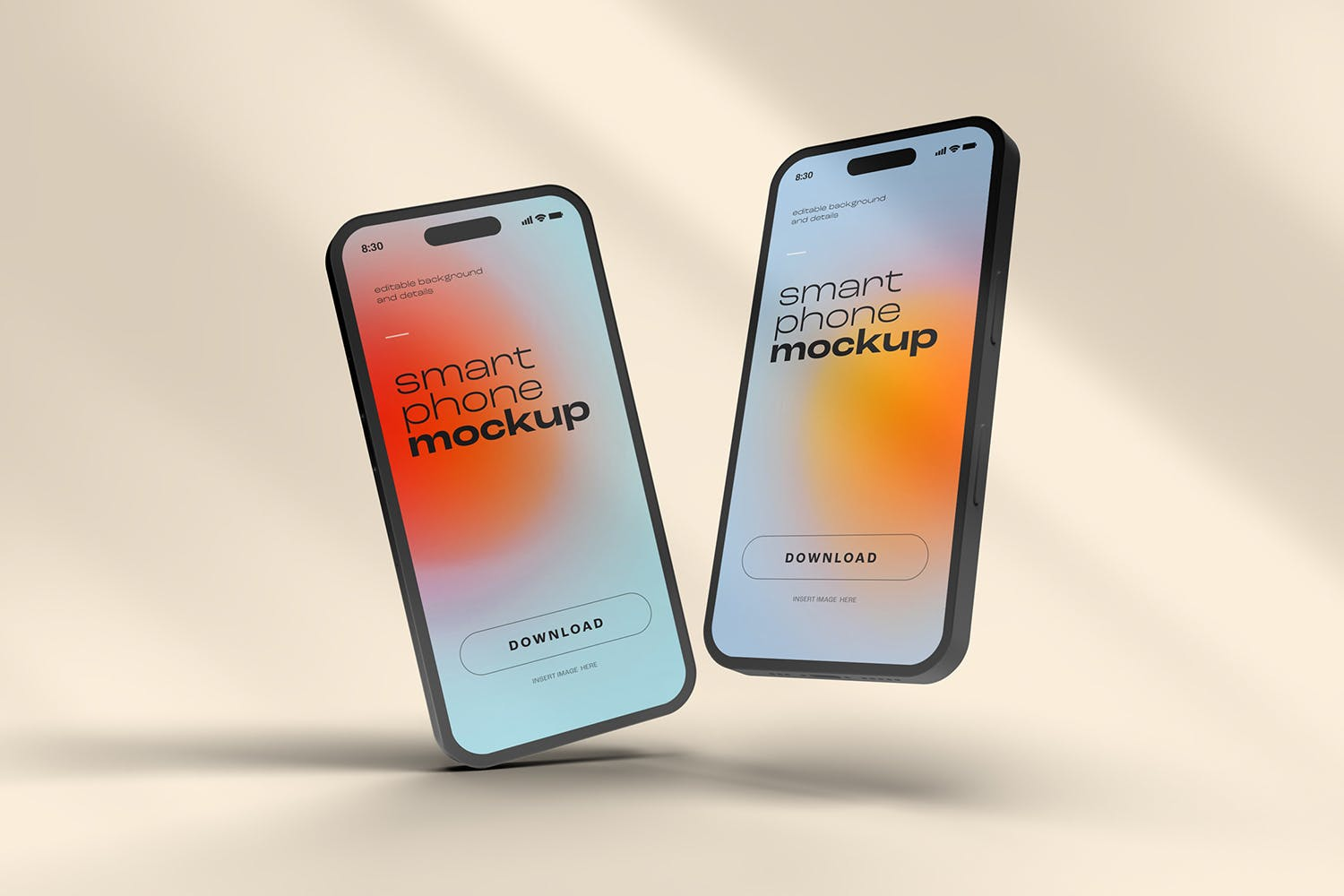 4969 3款苹果14手机屏幕展示APP设计PS样机 iPhone 14 Pro Mockup@GOOODME.COM