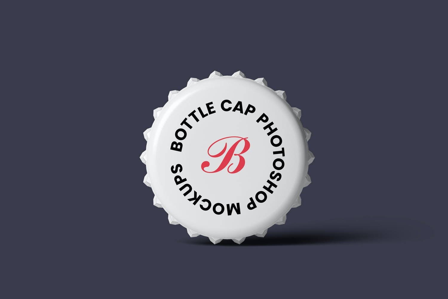 4985 5款啤酒汽水盖子包装设计PS样机 Bottle Cap Mockups@GOOODME.COM