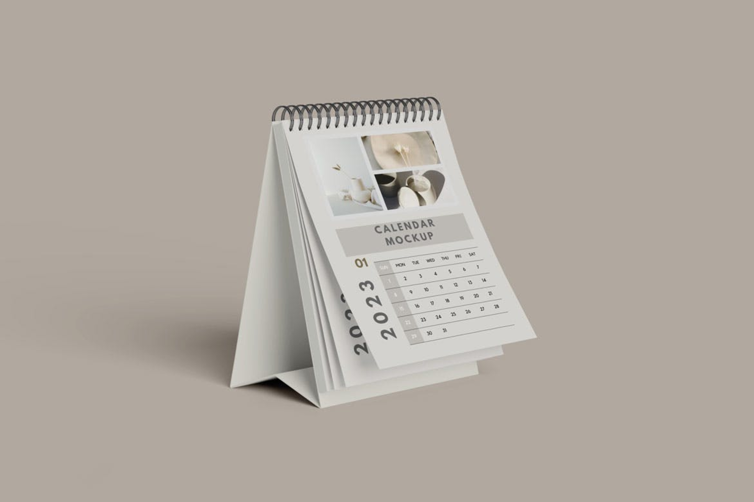 5010 6款桌面台历日历设计展示PS样机 Desk Calendar Mockup@GOOODME.COM