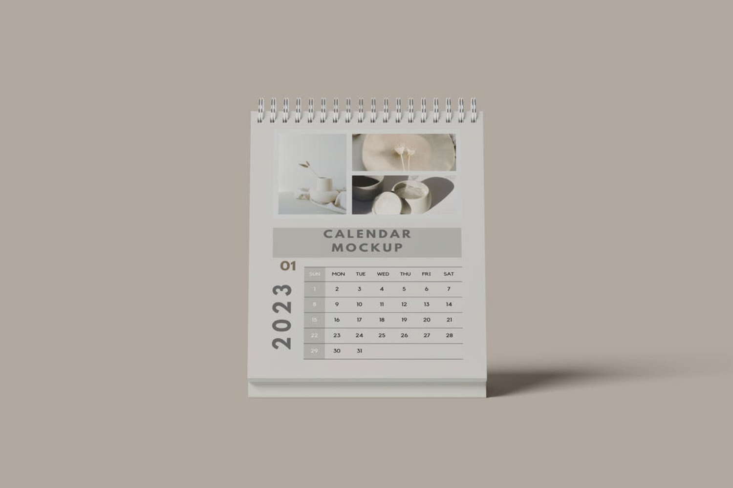 5010 6款桌面台历日历设计展示PS样机 Desk Calendar Mockup@GOOODME.COM