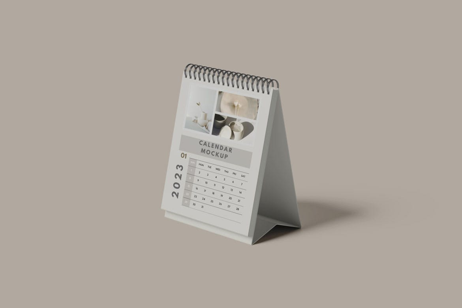 5010 6款桌面台历日历设计展示PS样机 Desk Calendar Mockup@GOOODME.COM