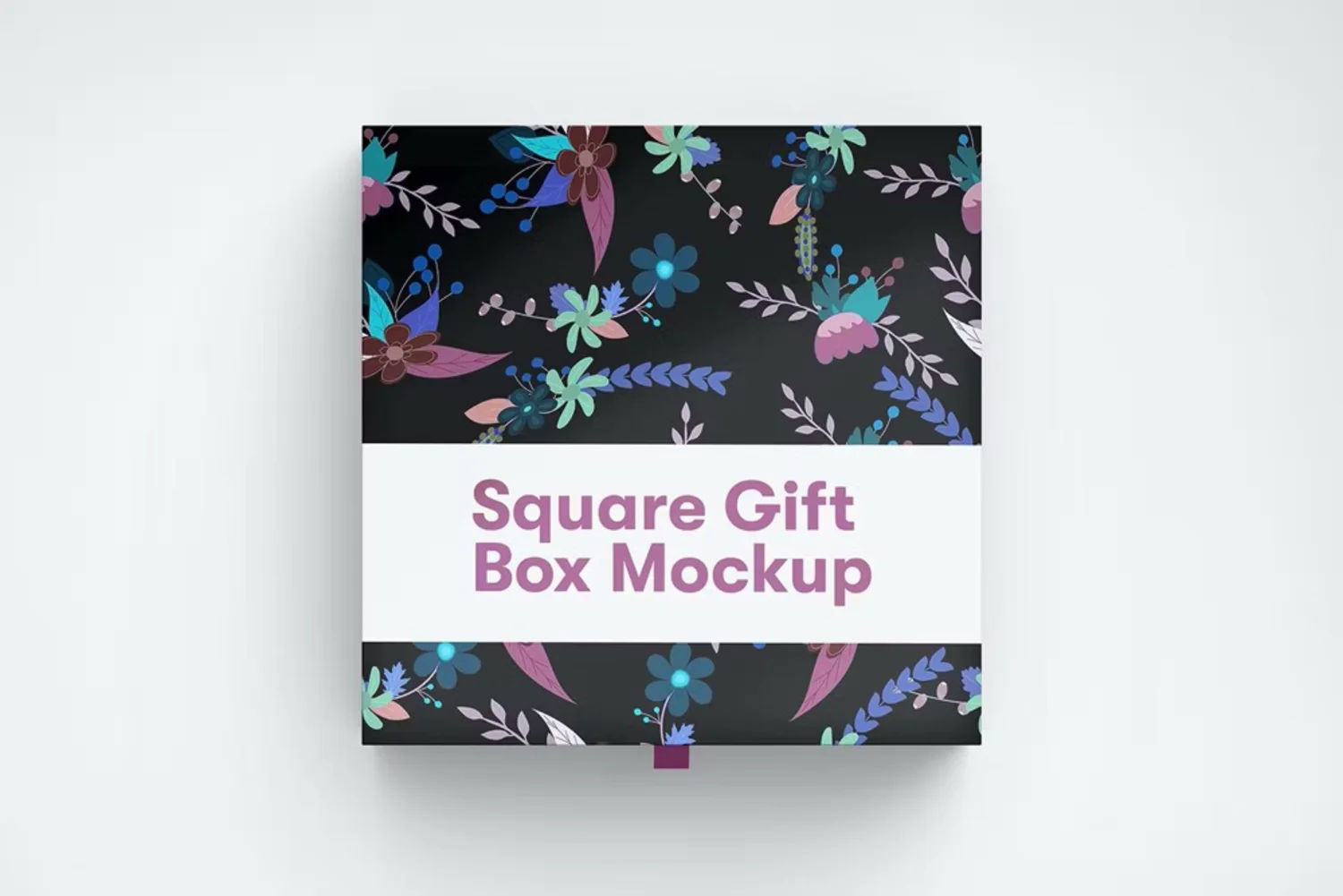 5021 8款正方形抽拉礼物盒抽屉纸盒产品包装设计ps样机素材展示效果图 Square Paper Gift Box PSD Mockup@GOOODME.COM
