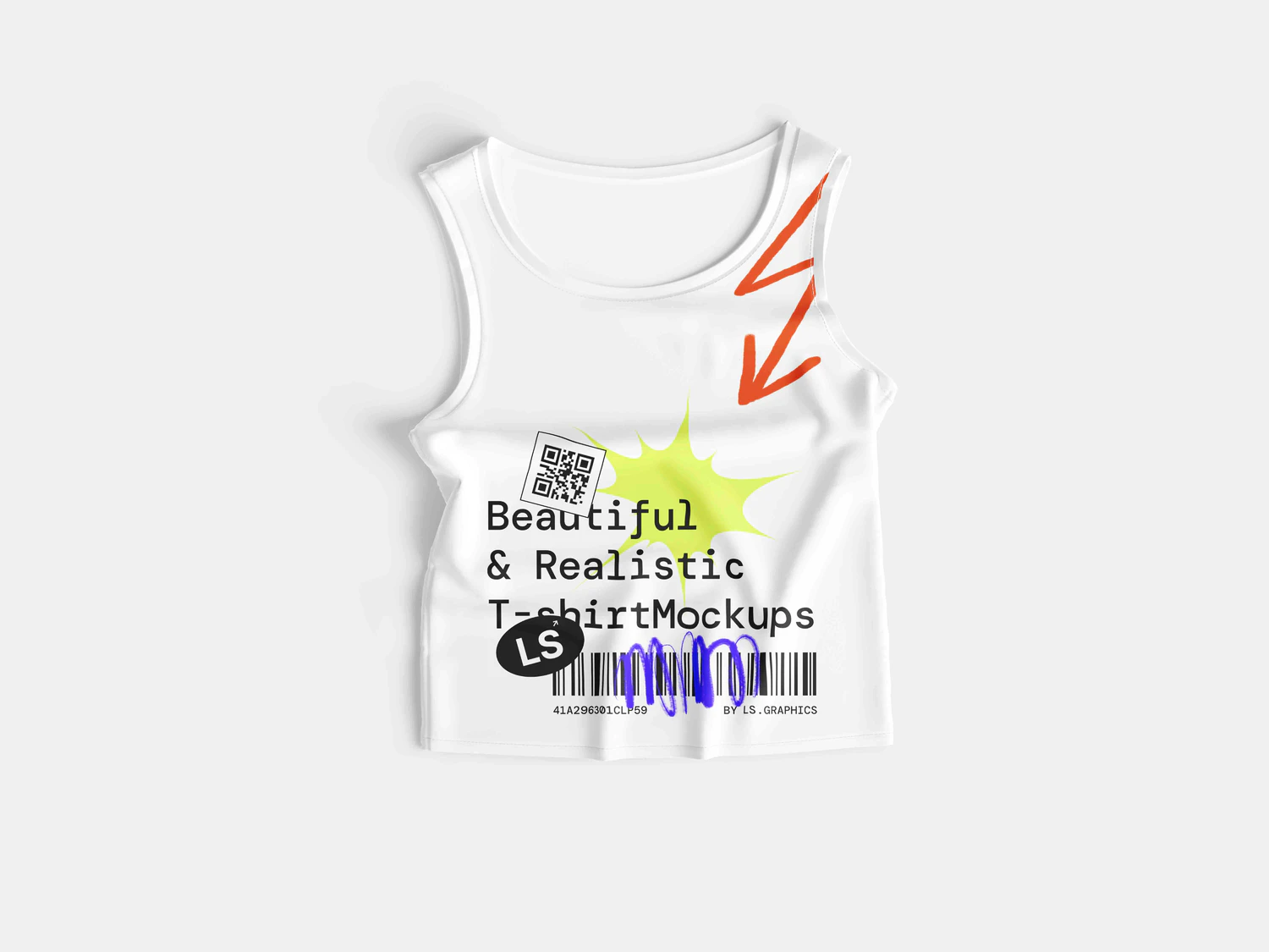 5035 32款3D立体短袖T恤polo衫背心服装设计贴图ps样机素材展示效果图 T-Shirt Mockups@GOOODME.COM