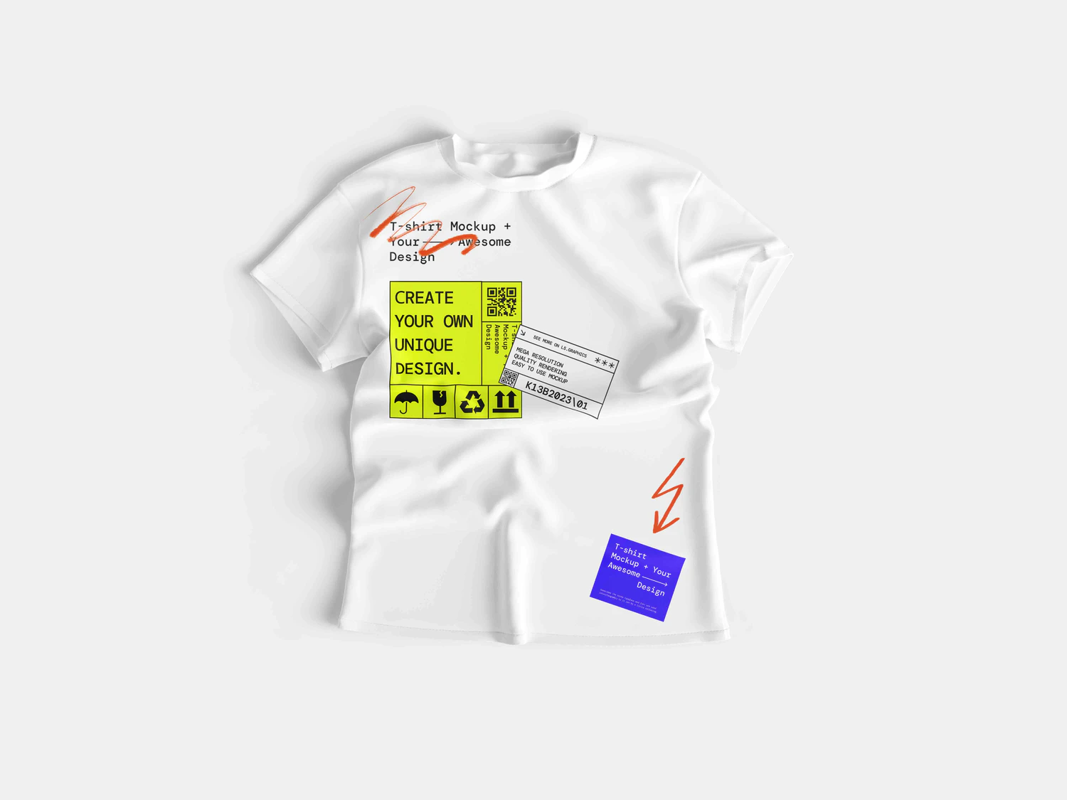 5035 32款3D立体短袖T恤polo衫背心服装设计贴图ps样机素材展示效果图 T-Shirt Mockups@GOOODME.COM