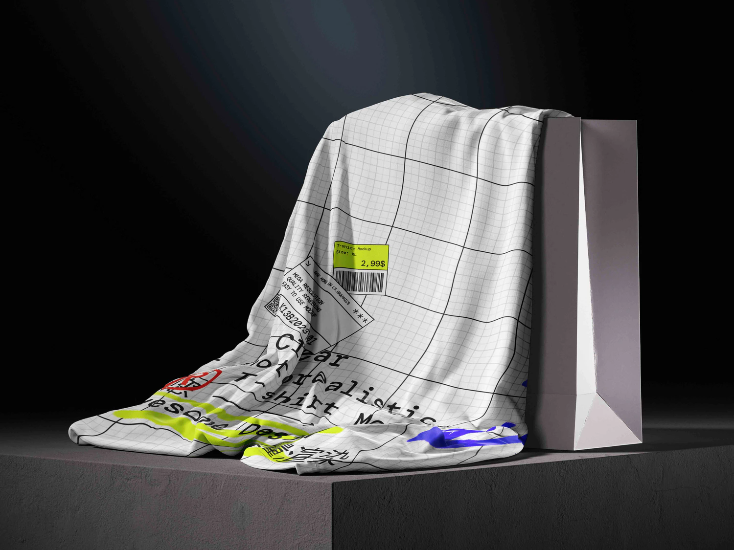 5035 32款3D立体短袖T恤polo衫背心服装设计贴图ps样机素材展示效果图 T-Shirt Mockups@GOOODME.COM