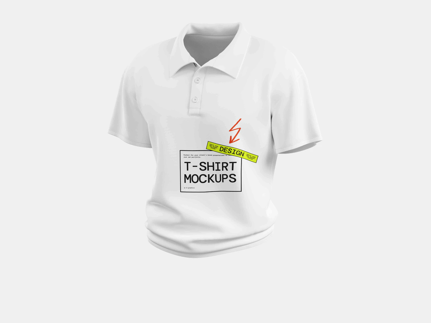 5035 32款3D立体短袖T恤polo衫背心服装设计贴图ps样机素材展示效果图 T-Shirt Mockups@GOOODME.COM