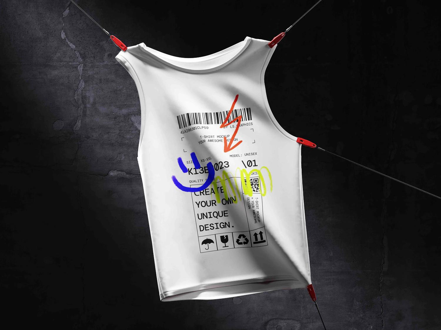 5035 32款3D立体短袖T恤polo衫背心服装设计贴图ps样机素材展示效果图 T-Shirt Mockups@GOOODME.COM