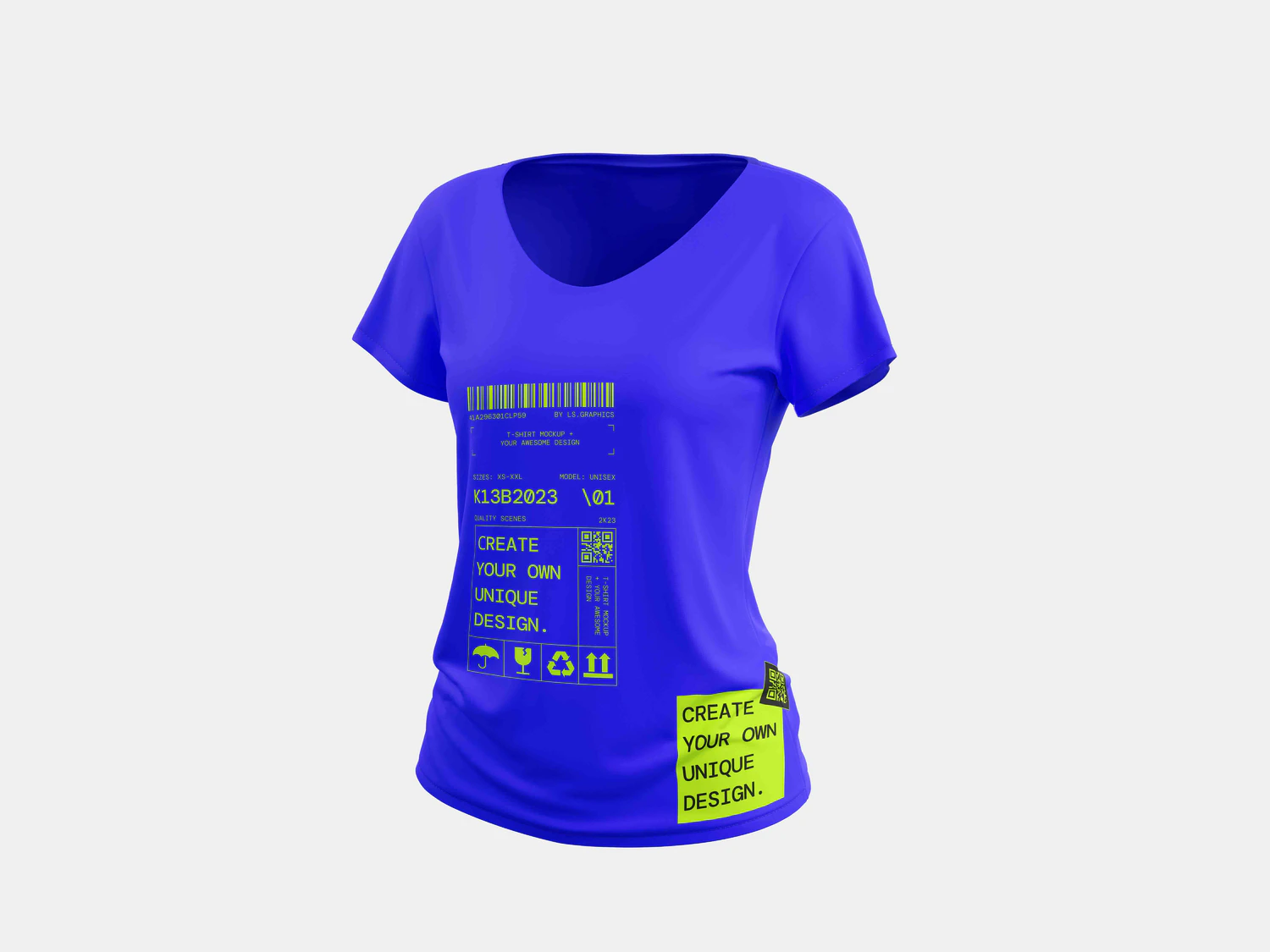 5035 32款3D立体短袖T恤polo衫背心服装设计贴图ps样机素材展示效果图 T-Shirt Mockups@GOOODME.COM