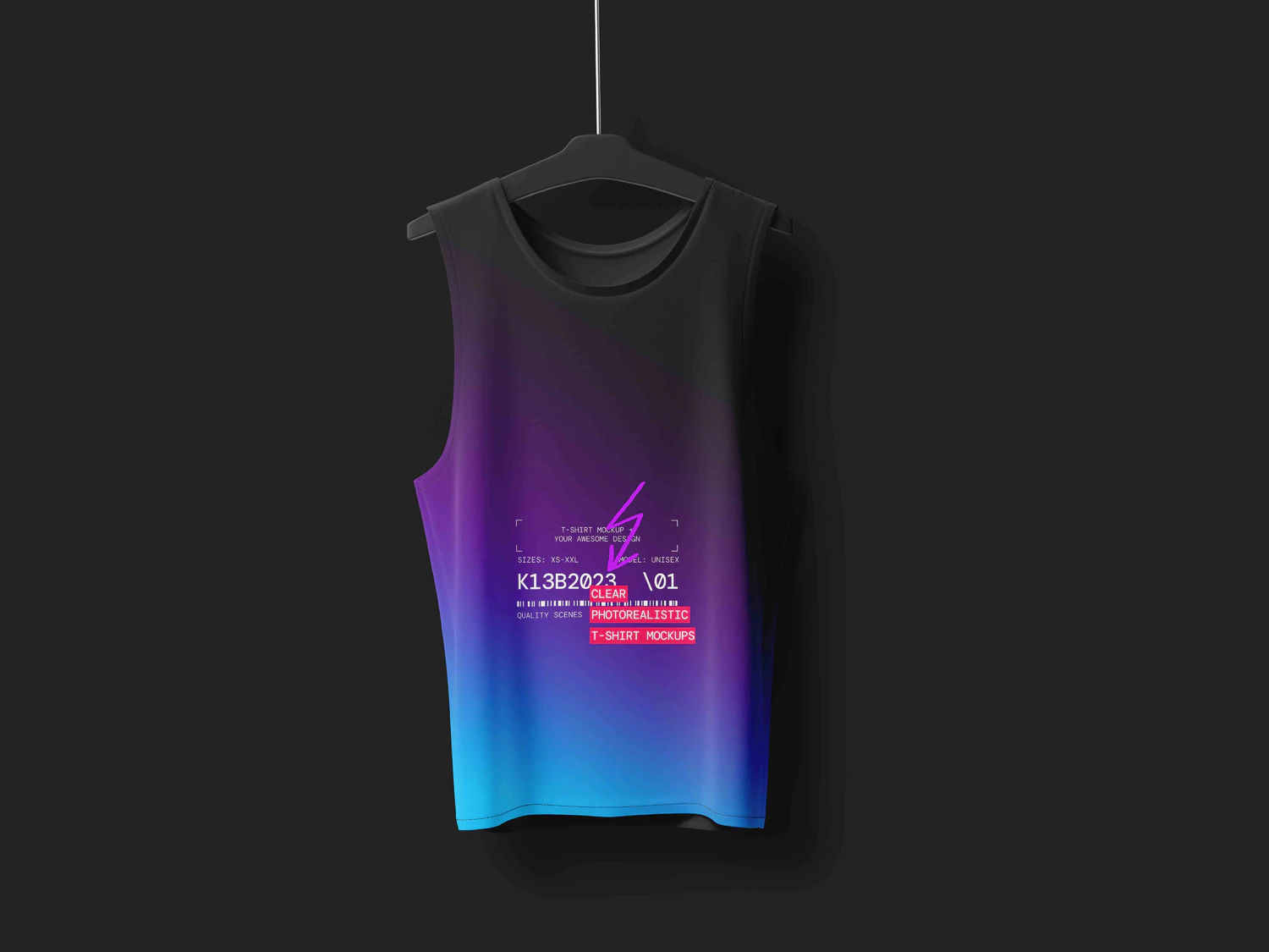 5035 32款3D立体短袖T恤polo衫背心服装设计贴图ps样机素材展示效果图 T-Shirt Mockups@GOOODME.COM