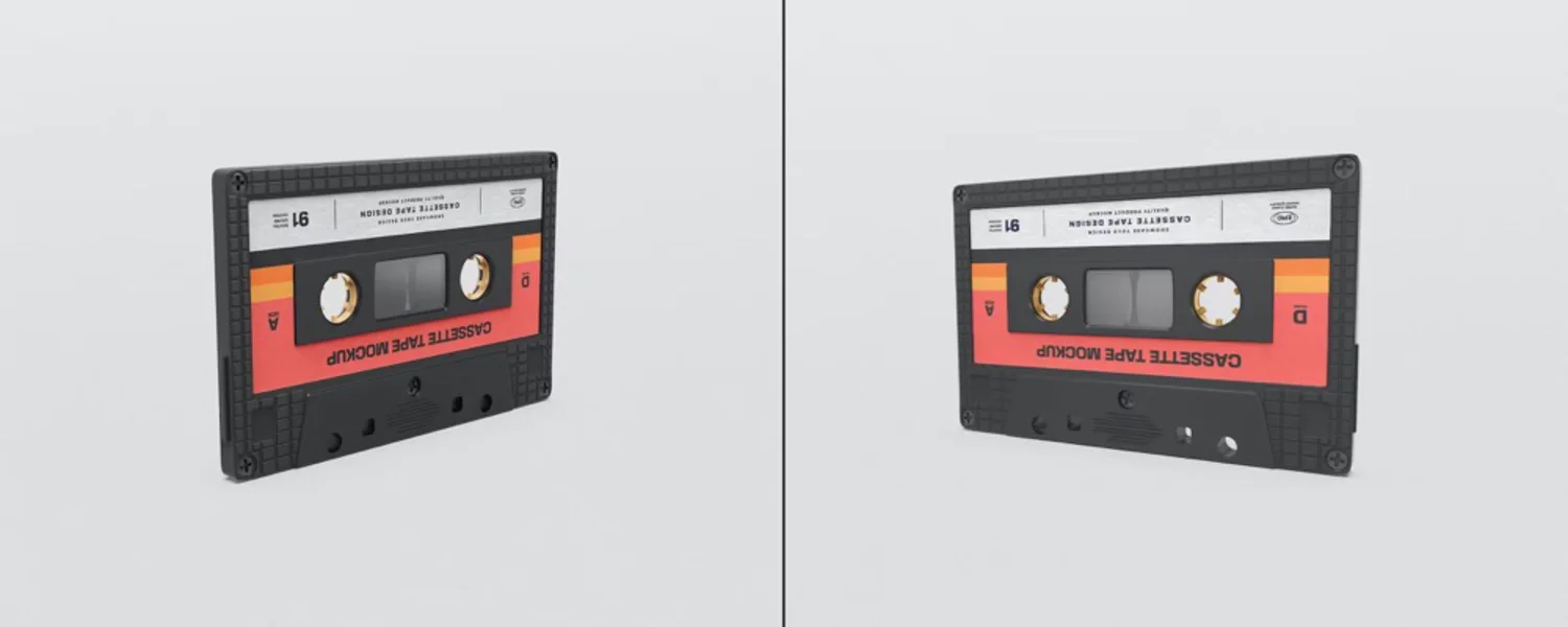 5050 7款复古磁带设计PS样机 Vintage Cassette Tape Mockups Psd@GOOODME.COM