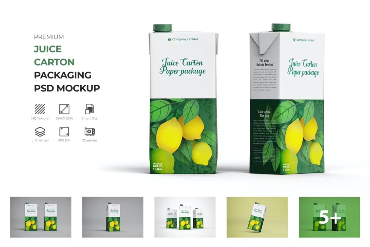 5063 10款牛奶果汁利乐包装瓶设计PS样机 Tetra Pack Fruit Juice Carton Mockup@GOOODME.COM