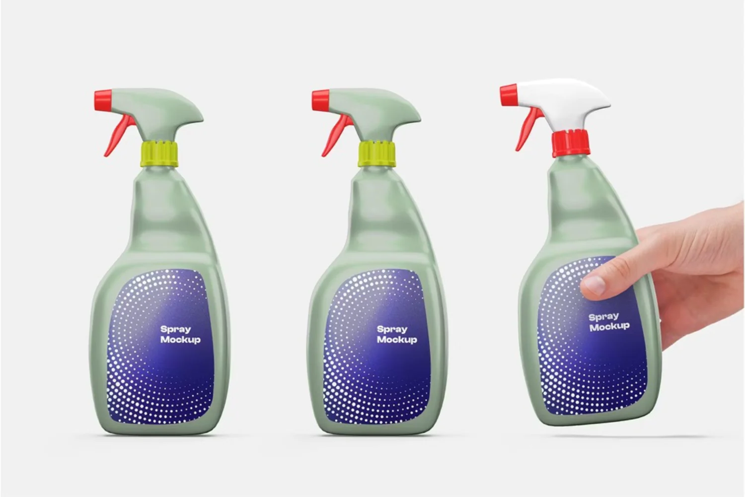 5071 5款厨房除污清洁剂包装设计PS样机 Spray Bottle Mockup@GOOODME.COM