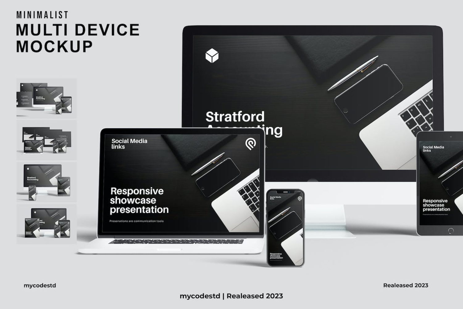 5098 多设备响应式苹果智能设备设计样机模型multi-devices-responsive-website-mockup@GOOODME.COM