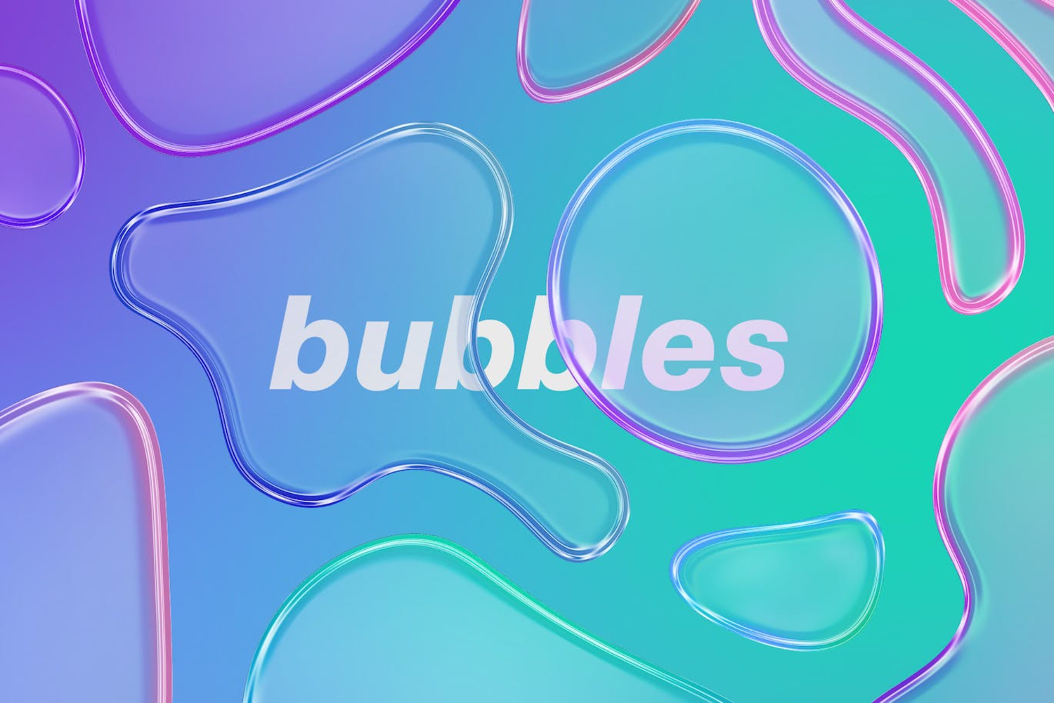5101 50个时尚绚丽的透明气泡背景纹理素材包 50 PNG Bubble Shapes by Graphicdome@GOOODME.COM
