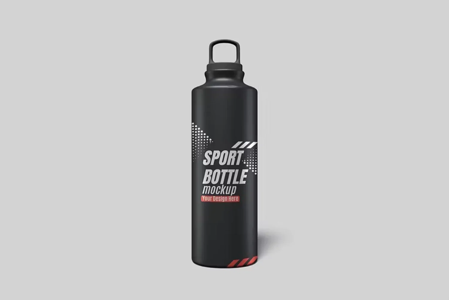 5115 户外运动铝合金保温水壶图案定制设计展示PSD样机素材 Sport Bottle Mockup@GOOODME.COM