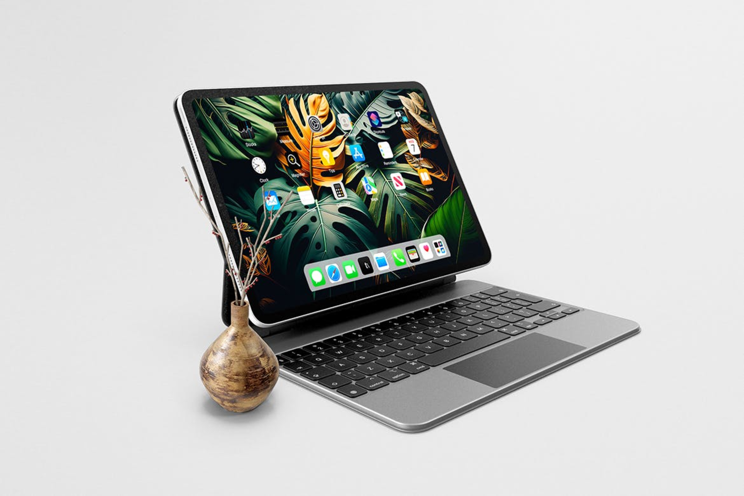 5173 6款带键盘iPad Pro样机PSD模型素材 iPad Pro With Keyboard Mockup@GOOODME.COM