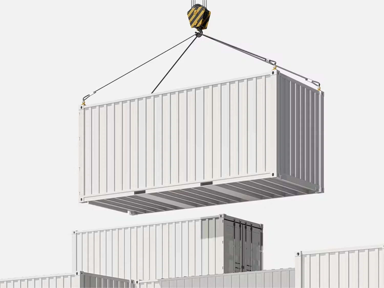 5198 逼真运输集装箱模型PSD设计智能贴图样机2 Shipping Container Mockup@GOOODME.COM