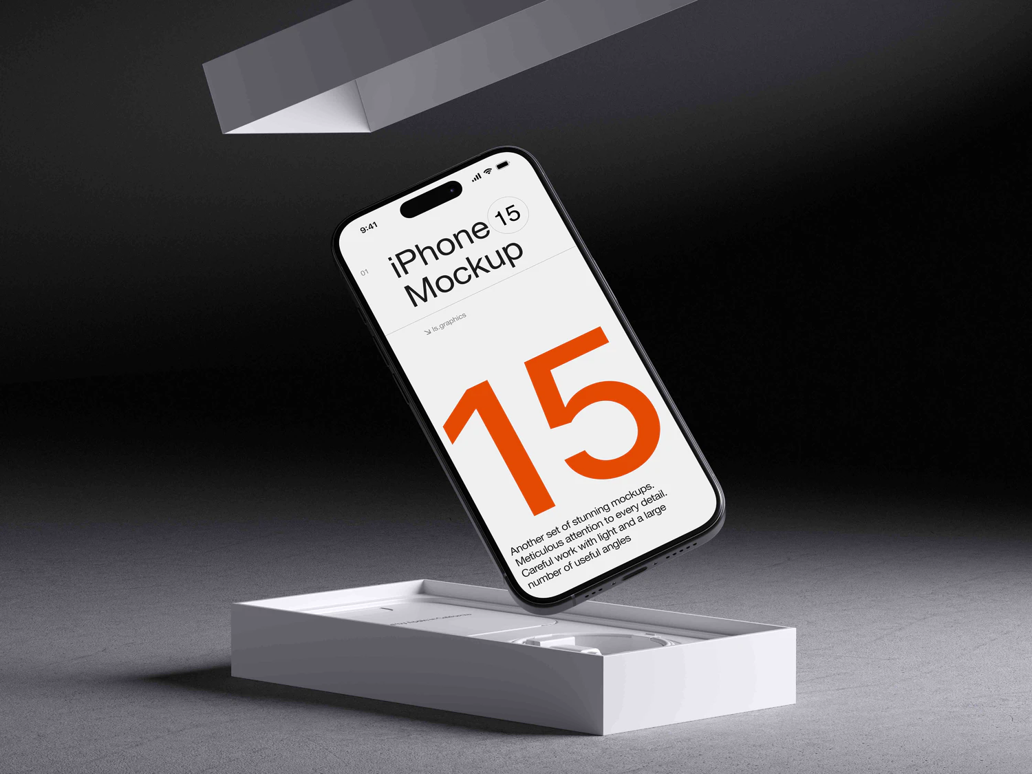 5222 高级感工业风场景设计苹果iPhone 15 Pro手机UI展示Sketch-fig-psd样机模板 Mockups iPhone 15 Pro@GOOODME.COM