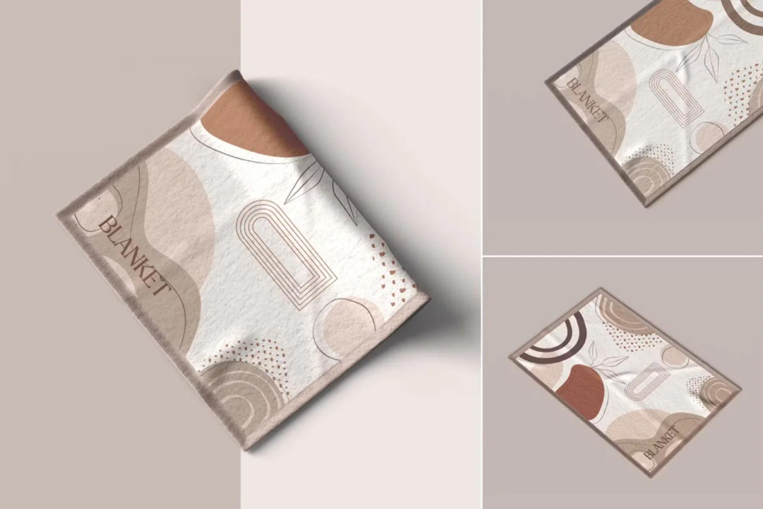 5228 3款毛巾地毯印花设计展示PS样机 Realistic Blanket Psd Mockups Set@GOOODME.COM