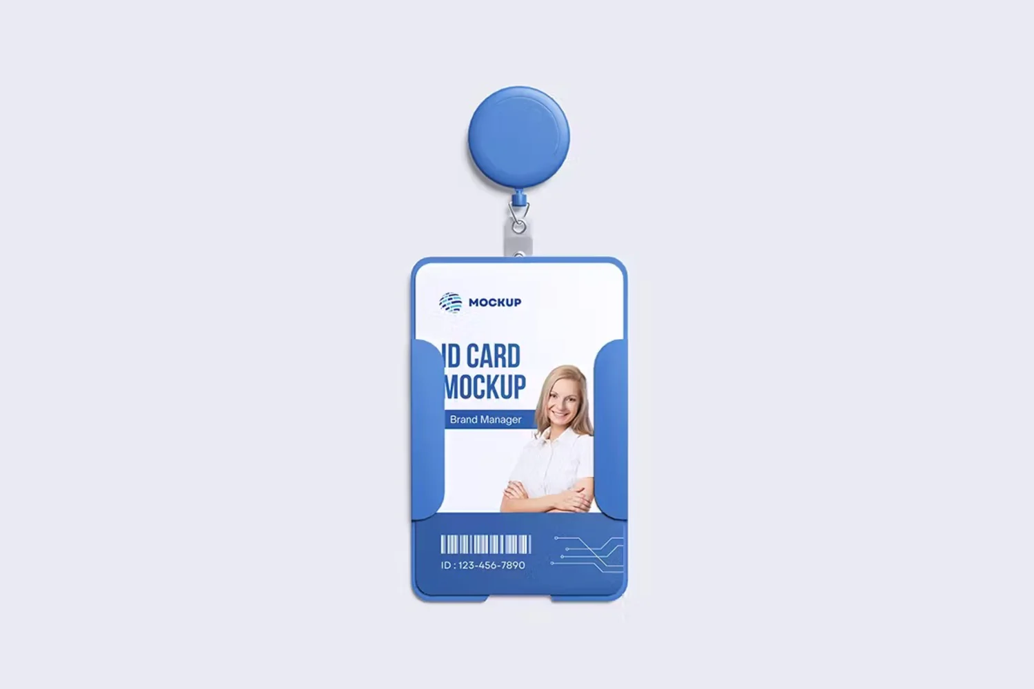 5243 4款高级工作证吊牌设计PSD样机 Id Card Holder Mockup@GOOODME.COM