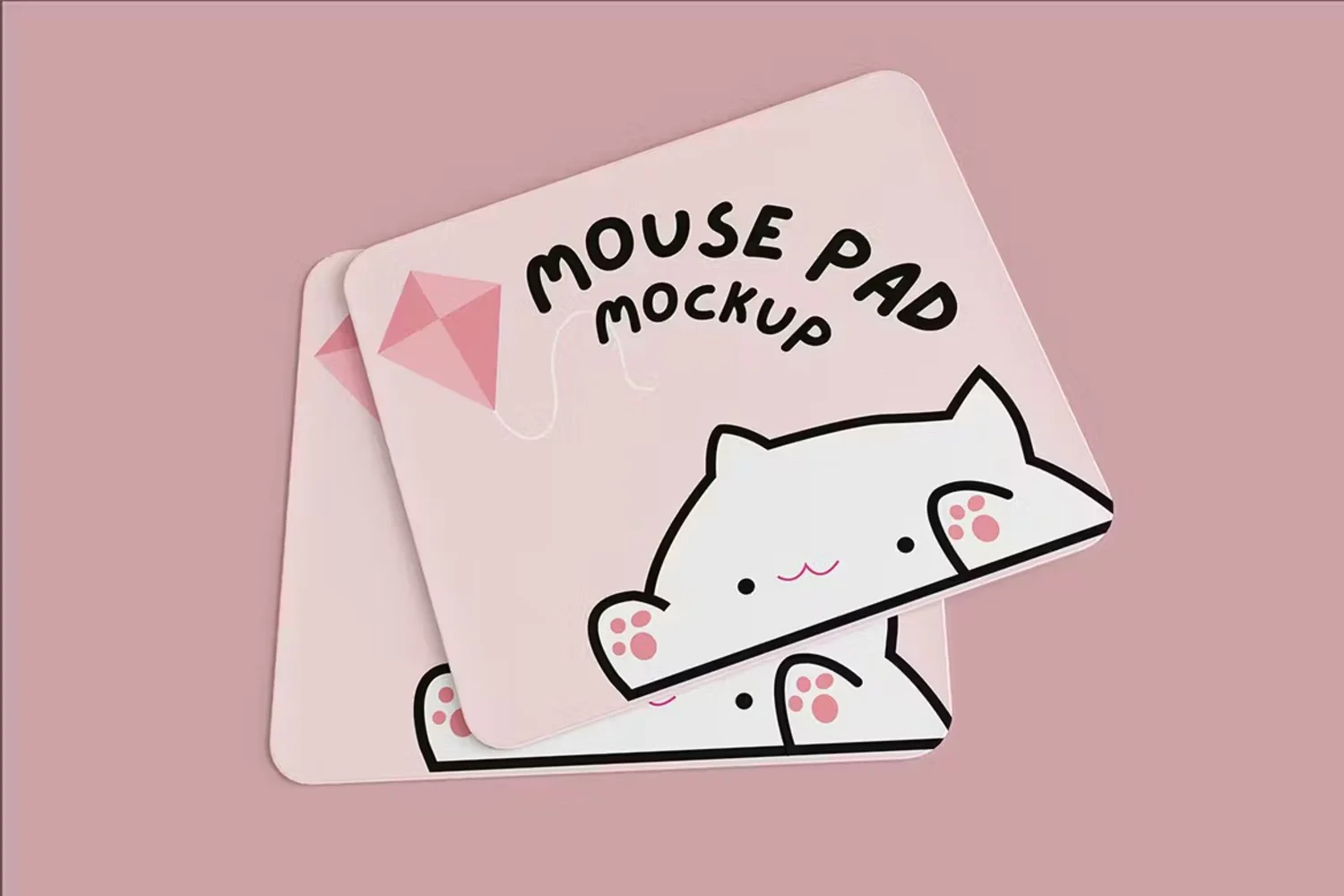 5253 5款鼠标垫设计PSD样机素材 Mousepad Mockup@GOOODME.COM