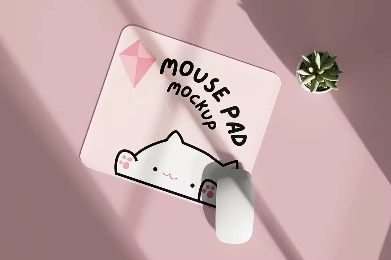 5253 5款鼠标垫设计PSD样机素材 Mousepad Mockup@GOOODME.COM