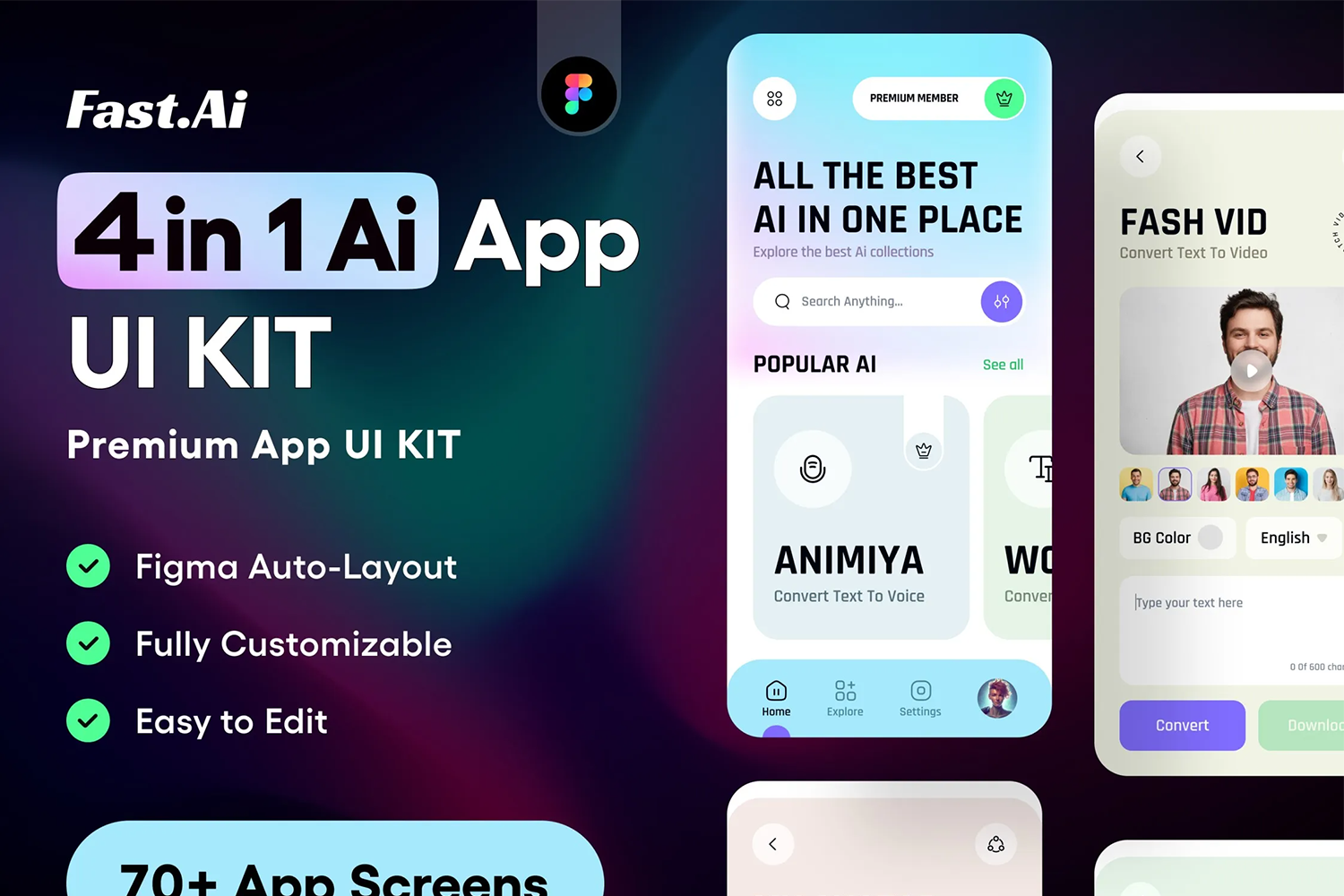 5262 AI人工智能APP设计UI界面Fig源文件模板设计素材包 AI App Design UI Kit@GOOODME.COM